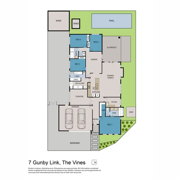 Floorplan of Homely house listing, 7 Gunby Link, The Vines WA 6069