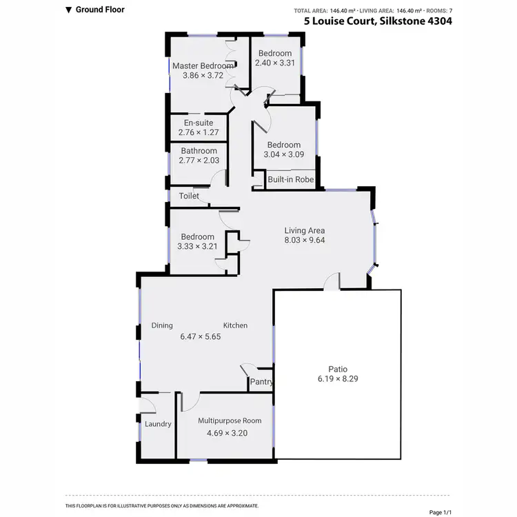 Floorplan of Homely house listing, 5 Louise Court, Silkstone QLD 4304