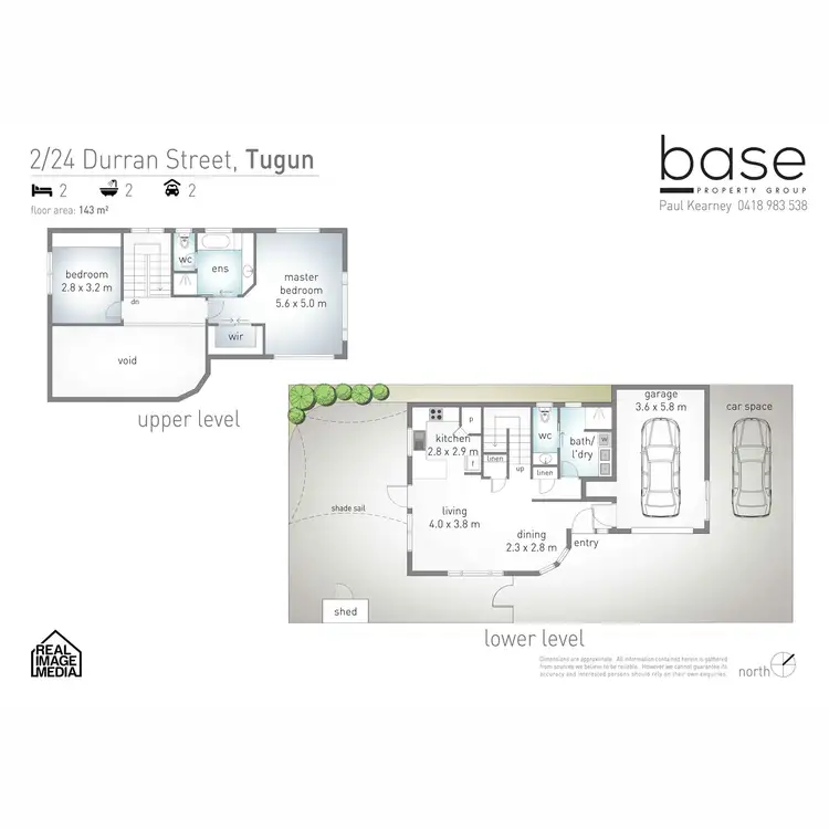 Floorplan of Homely semi-detached listing, 2/24 Durran Street, Tugun QLD 4224
