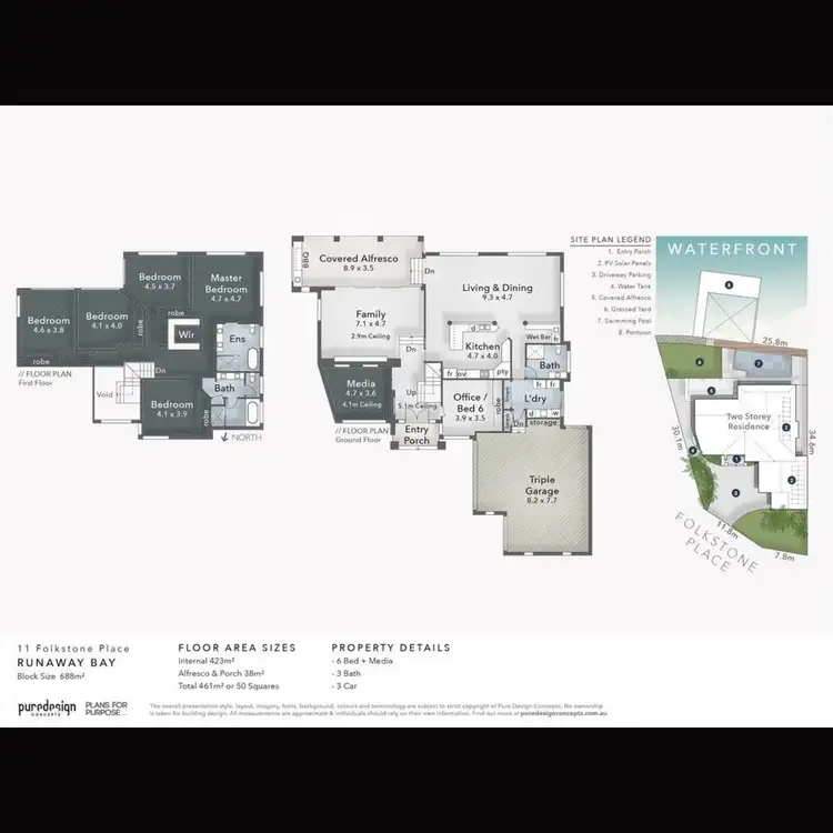Floorplan of Homely house listing, 11 Folkstone Place, Runaway Bay QLD 4216