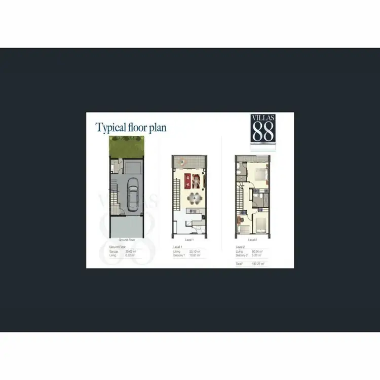 Floorplan of Homely townhouse listing, 6/1 Mervyn Thomas, Hope Island QLD 4212