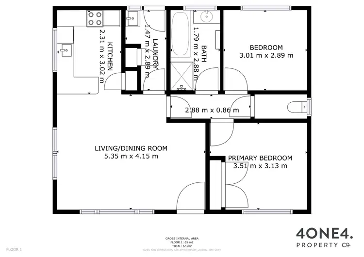 Floorplan of Homely unit listing, 8/48 Brent Street, Glenorchy TAS 7010