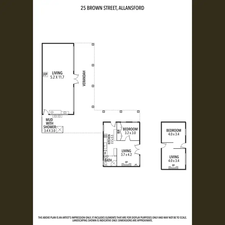 Floorplan of Homely house listing, 25 Brown Street, Allansford VIC 3277