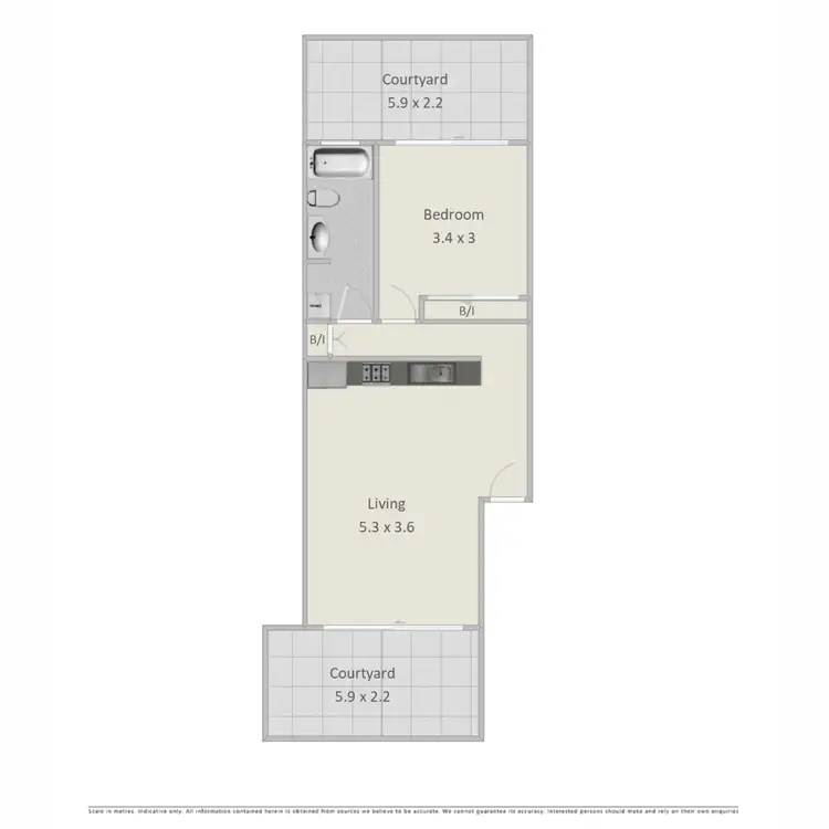Floorplan of Homely apartment listing, 13/27 Birley Street, Spring Hill QLD 4000