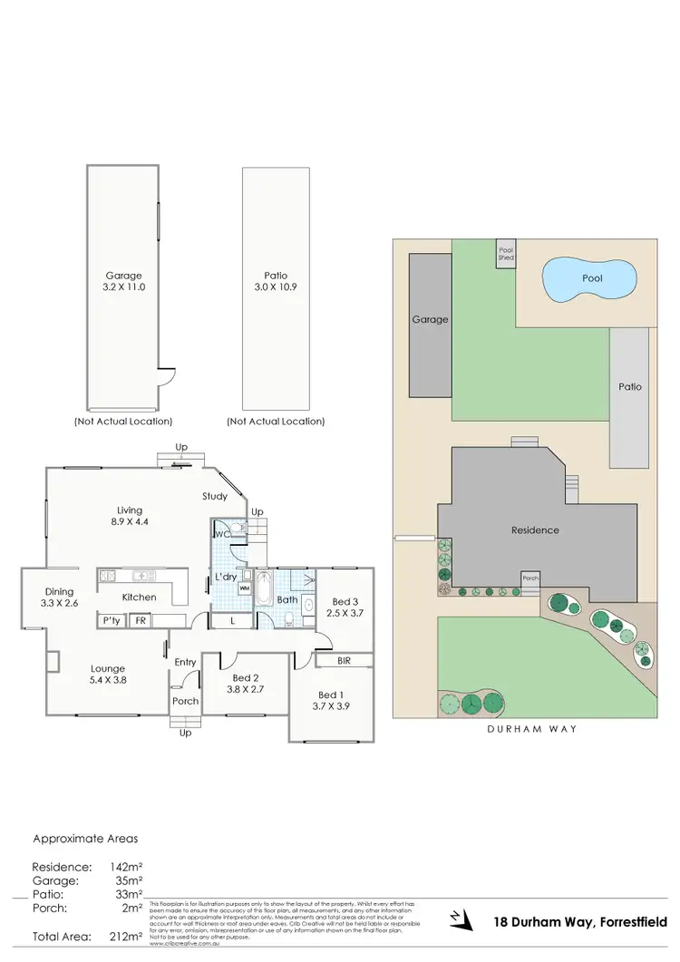 Floorplan of Homely house listing, 18 Durham Way, Forrestfield WA 6058