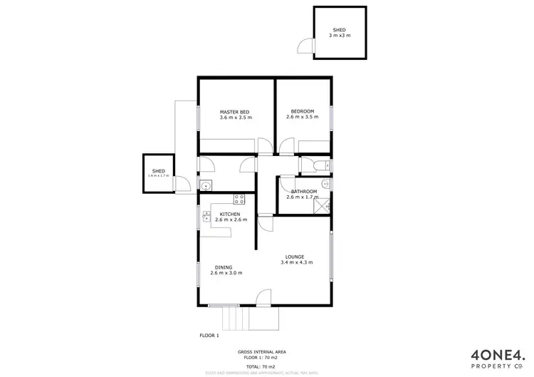 Floorplan of Homely house listing, 23 Laurence Place, Gagebrook TAS 7030
