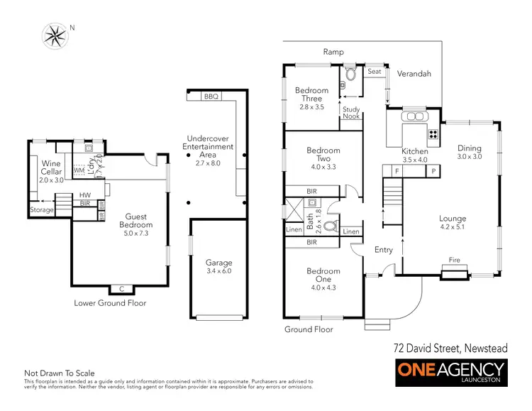 Floorplan of Homely house listing, 72 David Street, Newstead TAS 7250