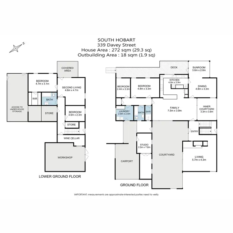 Floorplan of Homely house listing, 339 Davey Street, South Hobart TAS 7004