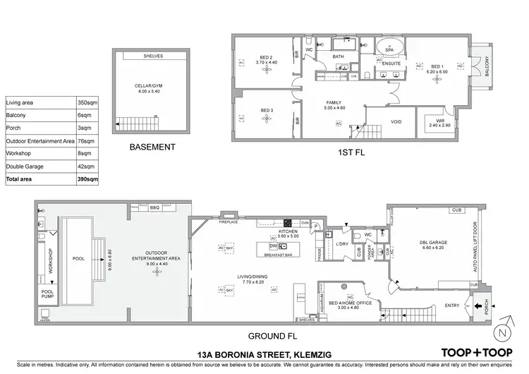 Floorplan of Homely house listing, 13A Boronia Street, Klemzig SA 5087