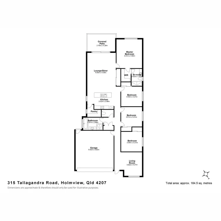 Floorplan of Homely house listing, 315 Tallagandra Road, Holmview QLD 4207