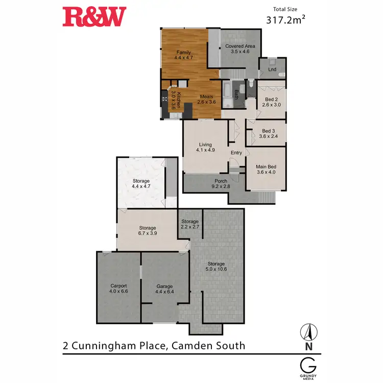 Floorplan of Homely house listing, 2 Cunningham Place, Camden South NSW 2570