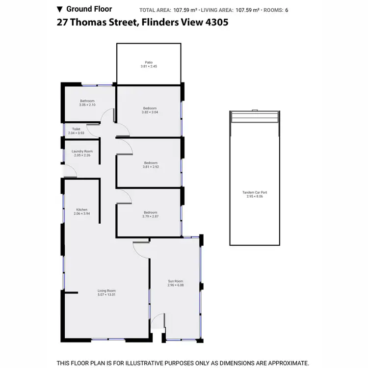 Floorplan of Homely house listing, 27 Thomas Street, Flinders View QLD 4305