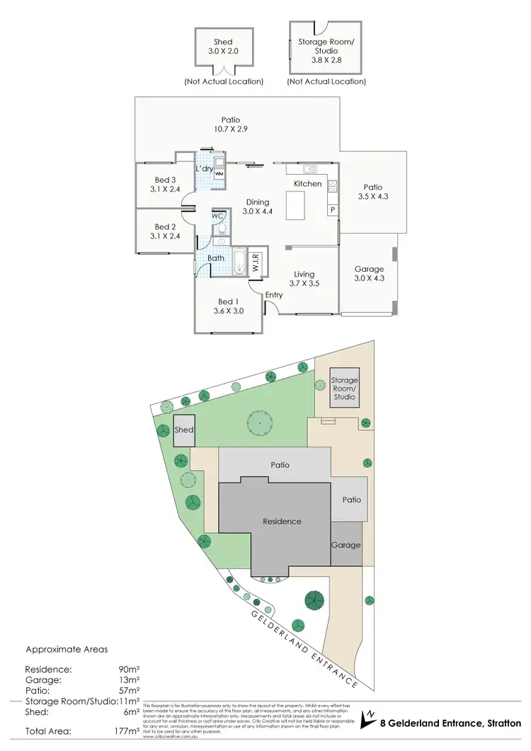 Floorplan of Homely house listing, 8 Gelderland Entrance, Stratton WA 6056