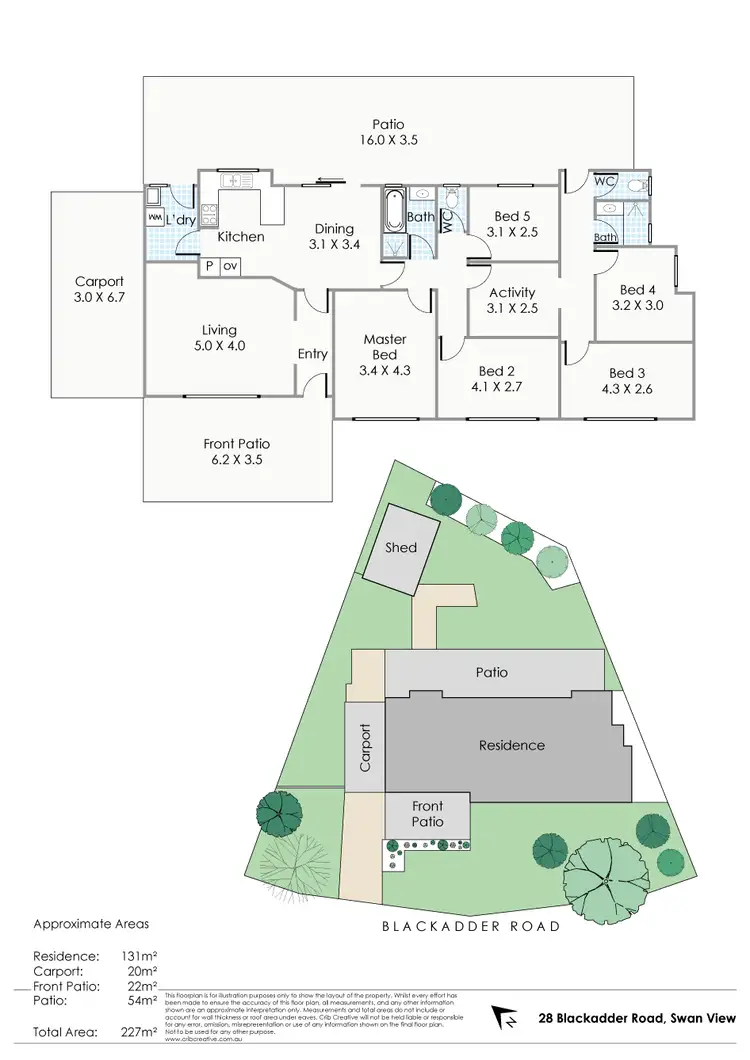 Floorplan of Homely house listing, 28 Blackadder Road, Swan View WA 6056