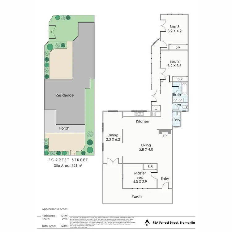 Floorplan of Homely house listing, 96A Forrest Street, Fremantle WA 6160
