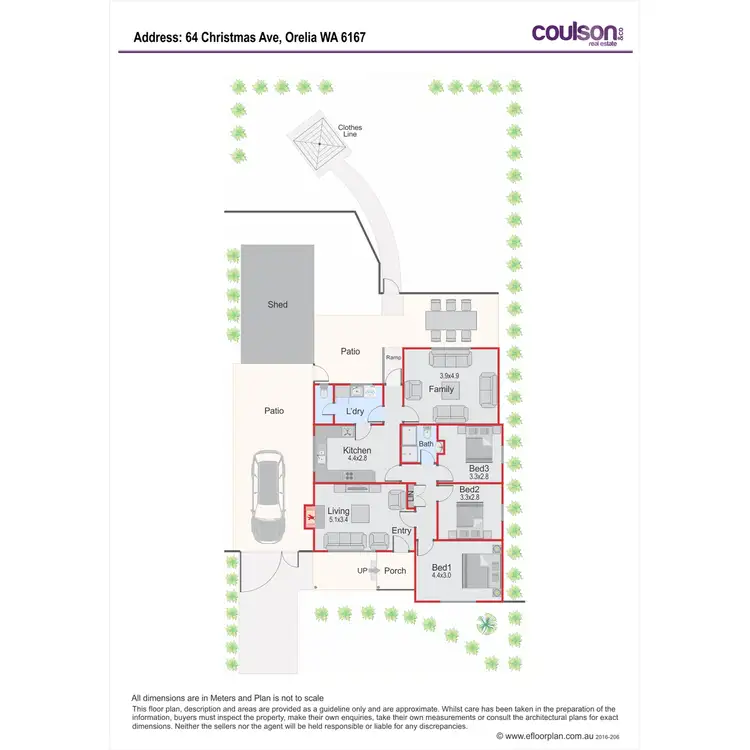 Floorplan of Homely house listing, 64 Christmas Avenue, Orelia WA 6167