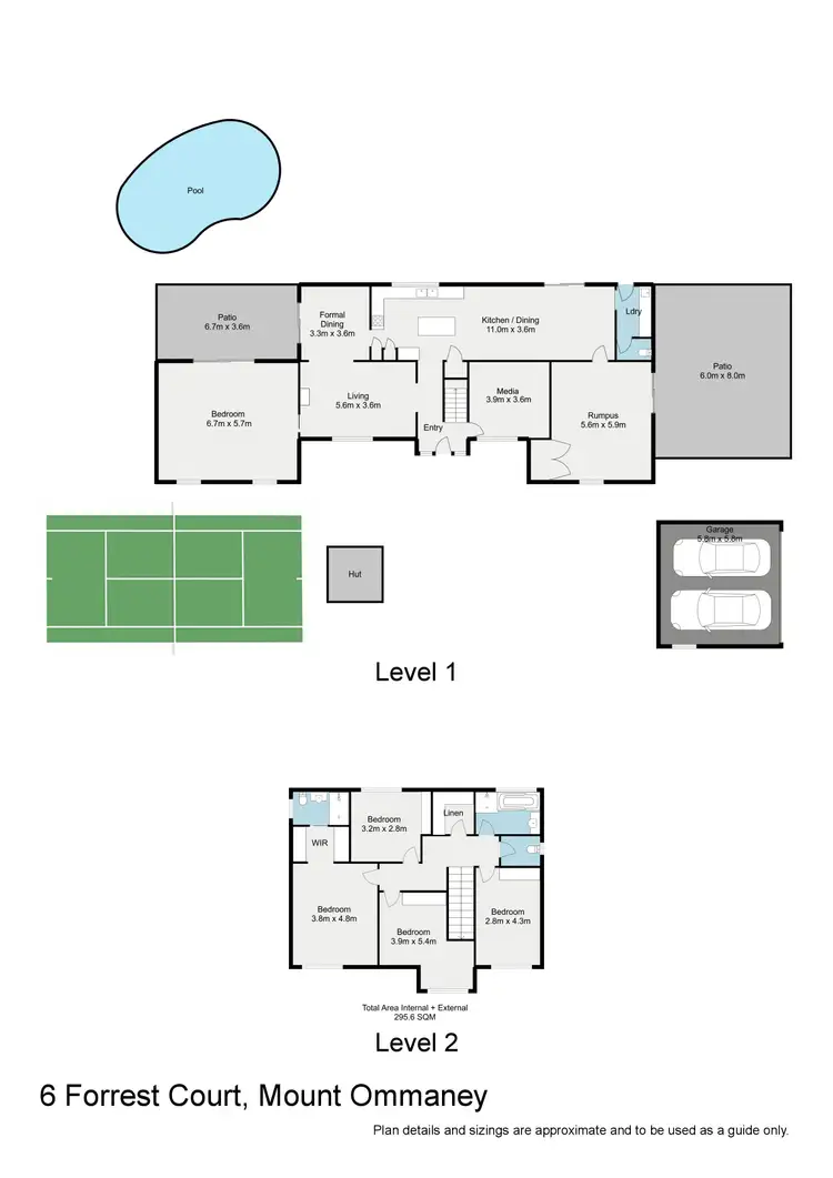 Floorplan of Homely house listing, 6 Forrest Court, Mount Ommaney QLD 4074
