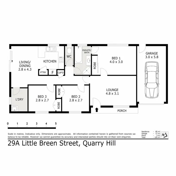Floorplan of Homely house listing, 29A Little Breen Street, Quarry Hill VIC 3550