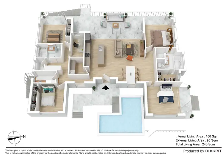 Floorplan of Homely house listing, 62 Kingfisher Crescent, Palmview QLD 4553