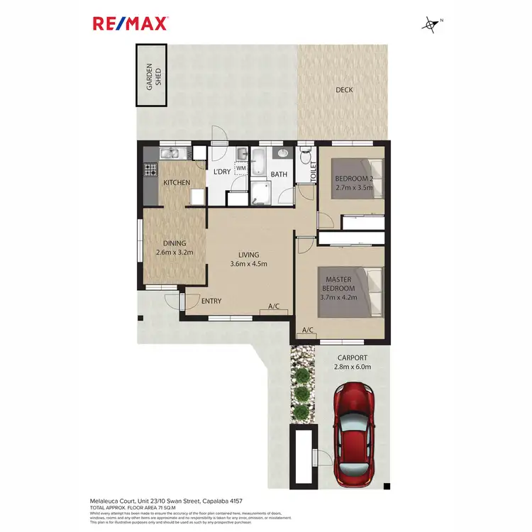 Floorplan of Homely unit listing, 23/10 Swan Street, Capalaba QLD 4157