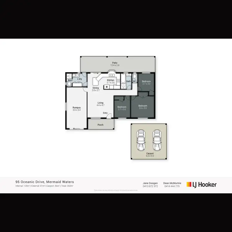 Floorplan of Homely house listing, 95 Oceanic Drive, Mermaid Waters QLD 4218