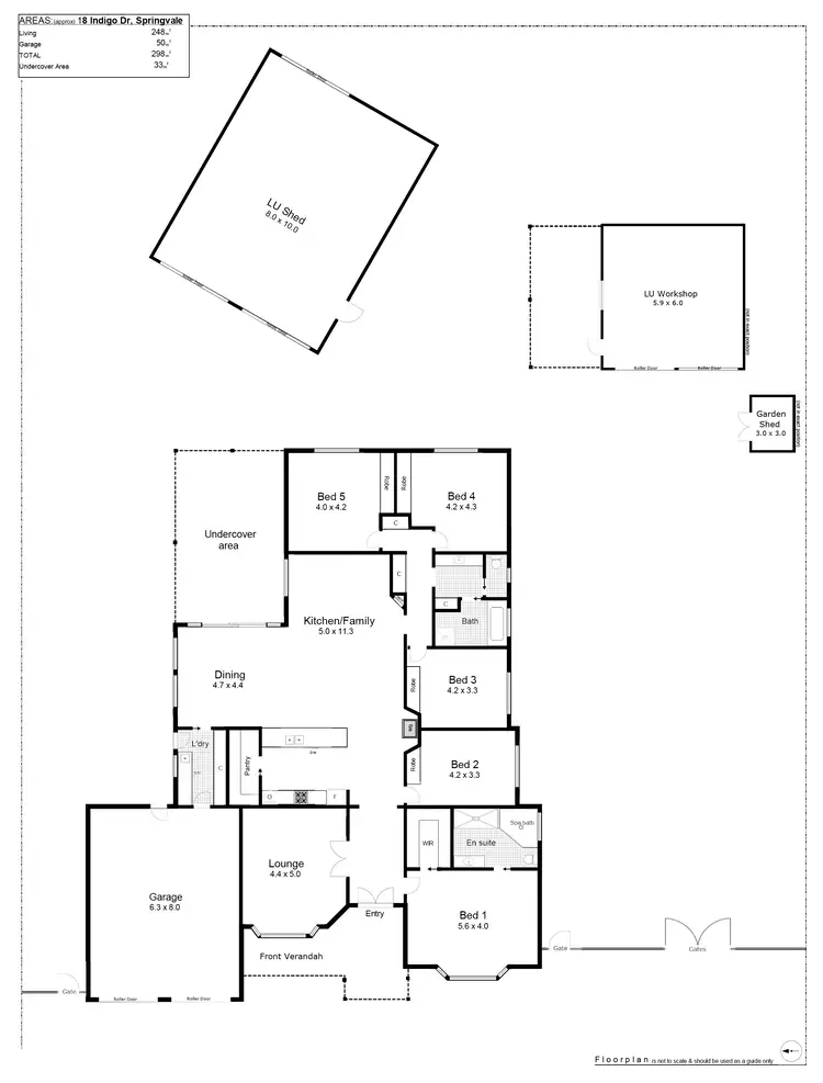Floorplan of Homely house listing, 18 Indigo Drive, Springvale NSW 2650