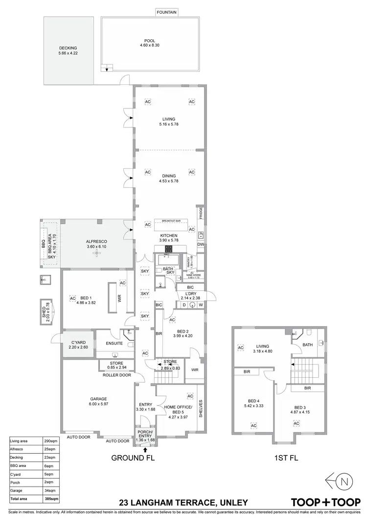 Floorplan of Homely house listing, 23 Langham Terrace, Unley SA 5061