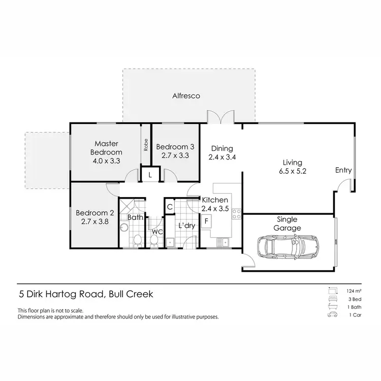 Floorplan of Homely house listing, 5 Dirk Hartog Road, Bull Creek WA 6149