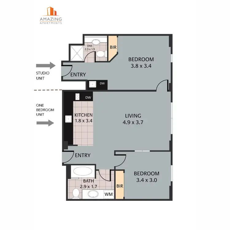 Floorplan of Homely apartment listing, 255 Ann Street, Brisbane City QLD 4000