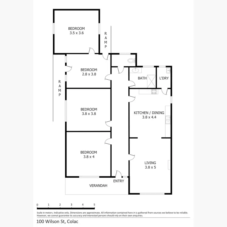 Floorplan of Homely house listing, 100 Wilson Street, Colac VIC 3250