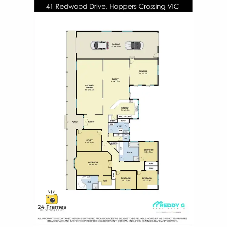 Floorplan of Homely house listing, 41 Redwood Drive, Hoppers Crossing VIC 3029