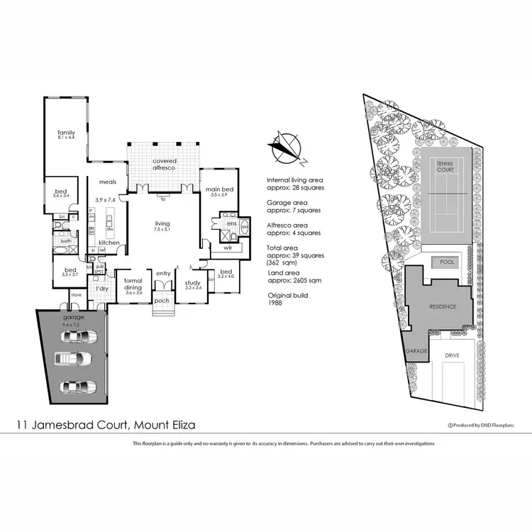 Floorplan of Homely house listing, 11 Jamesbrad Court, Mount Eliza VIC 3930