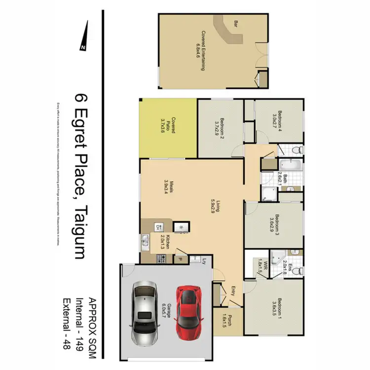 Floorplan of Homely house listing, 6 Egret Place, Taigum QLD 4018