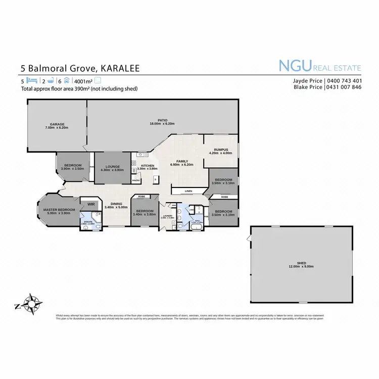 Floorplan of Homely house listing, 5 Balmoral Grove, Karalee QLD 4306