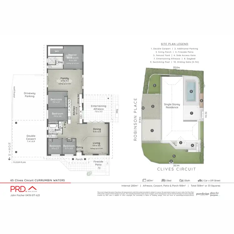 Floorplan of Homely house listing, 65 Clives Circuit, Currumbin Waters QLD 4223