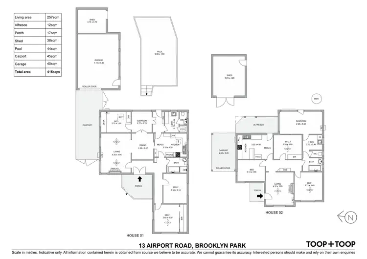 Floorplan of Homely house listing, 13 Airport Road, Brooklyn Park SA 5032