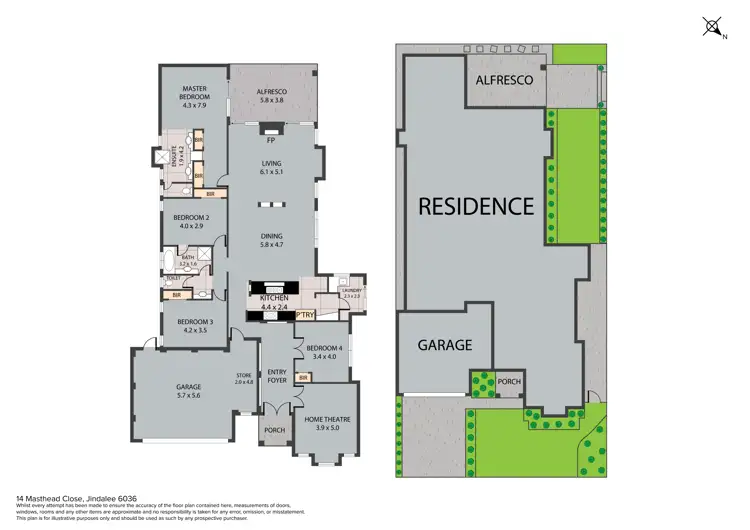 Floorplan of Homely house listing, 14 Masthead Close, Jindalee WA 6036