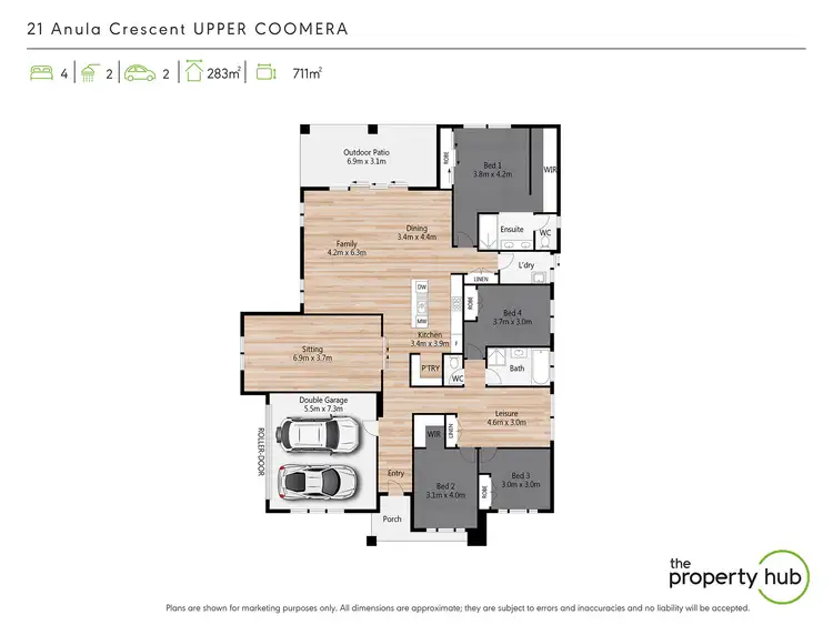 Floorplan of Homely house listing, 21 Anula Crescent, Upper Coomera QLD 4209