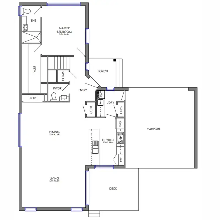 Floorplan of Homely house listing, 3/2 The Avenue, Mccrae VIC 3938