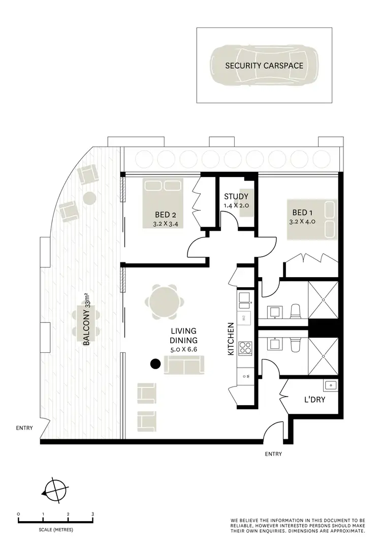 Floorplan of Homely apartment listing, 14/1 Stirling Street, Glebe NSW 2037