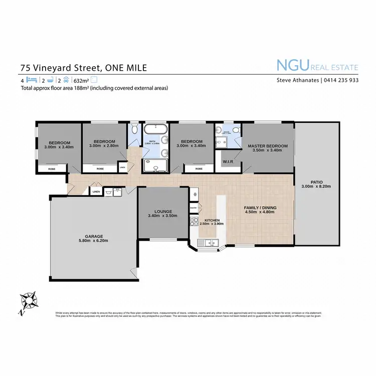 Floorplan of Homely house listing, 75 Vineyard Street, One Mile QLD 4305