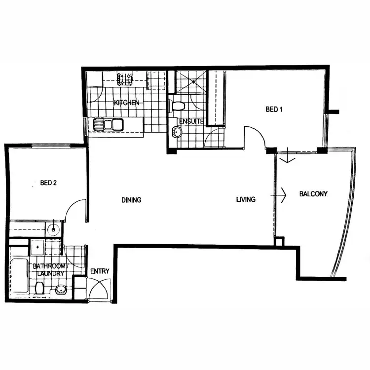 Floorplan of Homely apartment listing, 56/188 Adelaide Terrace, East Perth WA 6004