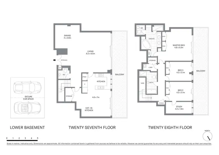 Floorplan of Homely apartment listing, Penthouse 2702/183 Kent Street, Sydney NSW 2000