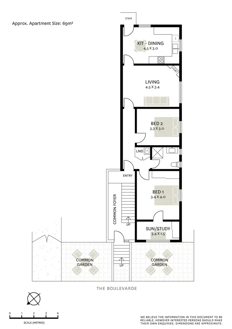 Floorplan of Homely apartment listing, 4/55a The Boulevarde, Lewisham NSW 2049