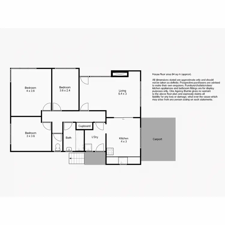 Floorplan of Homely house listing, 43 Madden Street, Acton TAS 7320