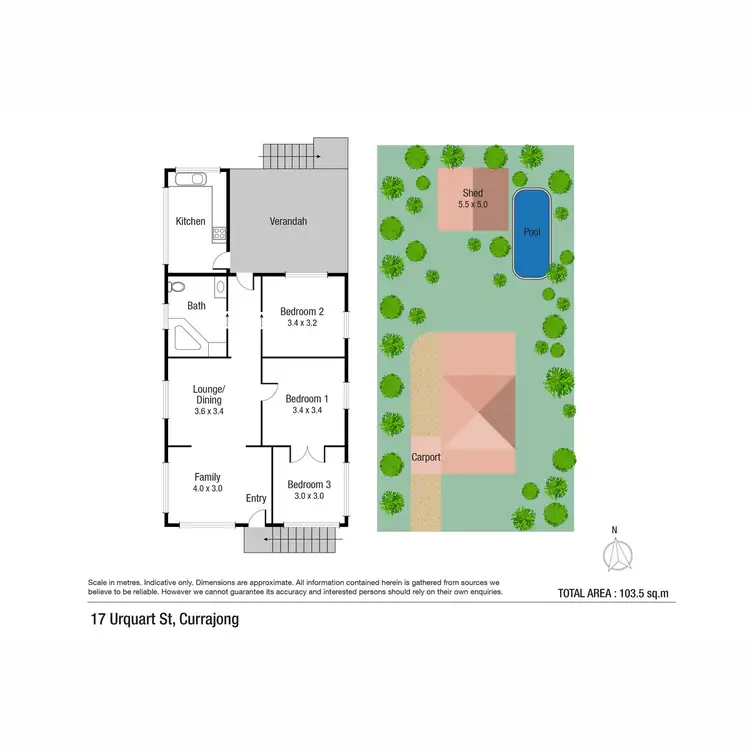 Floorplan of Homely house listing, 17 Urquhart Street, Currajong QLD 4812
