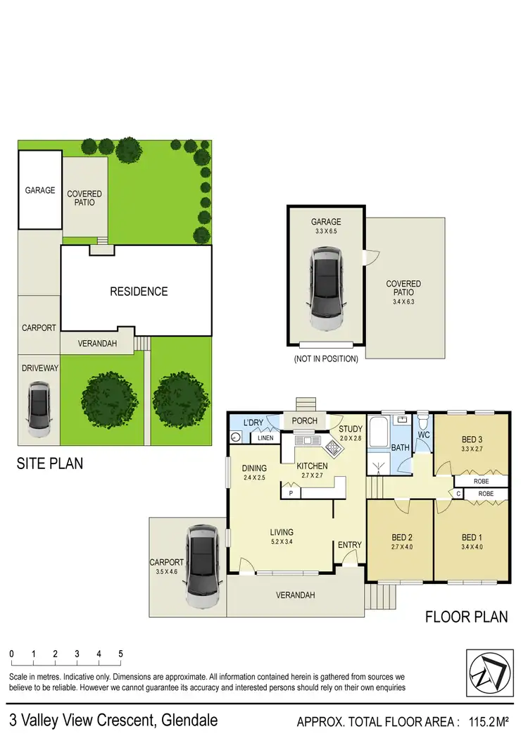 Floorplan of Homely house listing, 3 Valley View Cr, Glendale NSW 2285