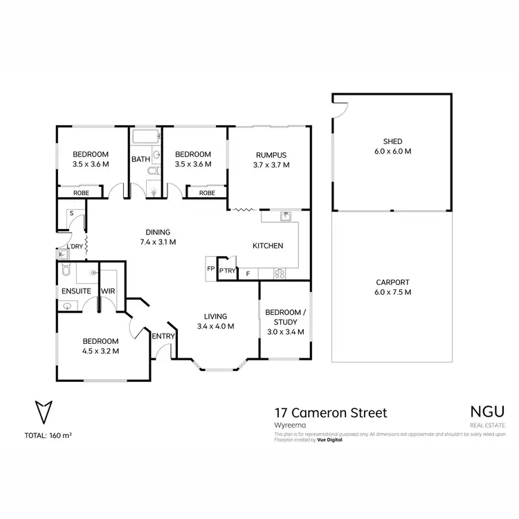 Floorplan of Homely house listing, 17 Cameron Street, Wyreema QLD 4352