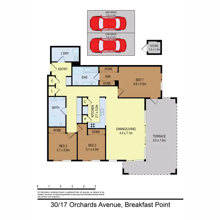 Floorplan of Homely apartment listing, 30/17 Orchards Avenue, Breakfast Point NSW 2137
