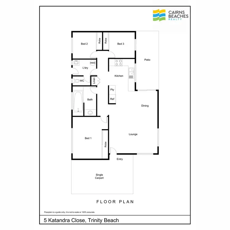 Floorplan of Homely house listing, 5 Katandra Close, Trinity Beach QLD 4879